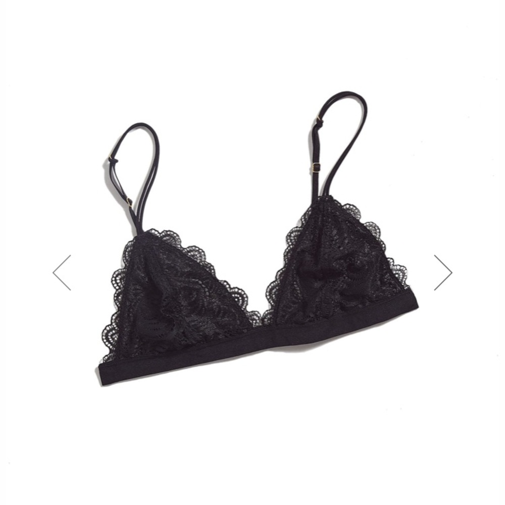 Black Out from Under lace triangle bralette